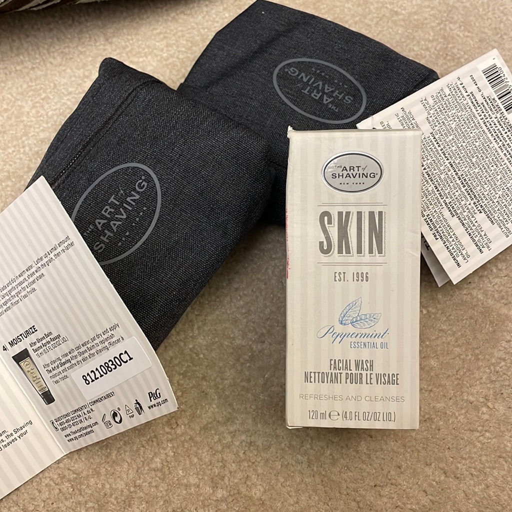 Art Of Shaving Two Sets Of Shaving Kit And Peppermint Face Wash